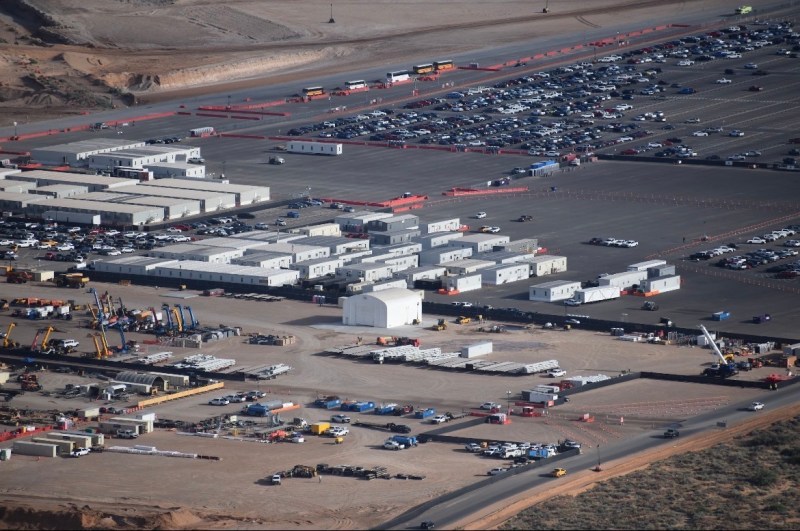 Aerial photos show the construction site for Project Jupiter the Oracle and OpenAI data center project planned for southern New Mexico.
