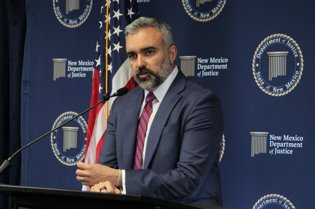The NM AG discusses a fine levied on Meta related to privacy on Facebook